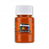 Turuncu Kumaş Boyası Tişört Çanta Tekstil Boyası 30 ml 1 Adet Nova Color Kumaş Boyası Turuncu 1 Adet - 1
