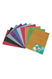 Ticon Fon Kartonu Simli 50 x 70 Cm Simli Turuncu (10 Lu Paket) - 1
