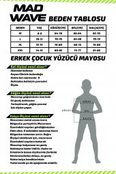 Mad Wave Erkek Siyah Çocuk Jammer Yüzücü Mayosu - 6