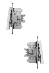 Schneider Asfora Beyaz İkili Vavien (Çerçevelidir) thumbnail 3