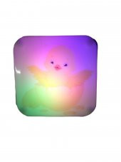 Yumurtadan çıkan Civciv Baskılı Led Gece Lambası 8,5x8,5 cm - 1