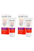 Solaris Tüm Ciltler İçin SPF 50+ Güneş Kremi Seti Leke Karşıtı ve Yaşlanma Karşıtı ve Nemlendirici Etkili x2 thumbnail 2