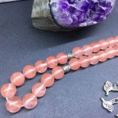 DOĞAL TAŞ KUVARS PEMBE 8MM F - 3