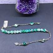 DOĞAL TAŞ AKİK YEŞİL 8MM F ZAZA thumbnail 1