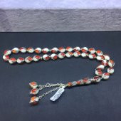 GÜMÜŞ GÜMÜŞ K.MİNE 10X12 ARPA TESBİH thumbnail 1