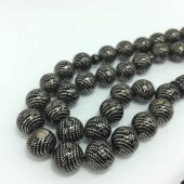 OSMANLI SARAYI YÜSUR GÜMÜŞ İŞL. 14MM TESBİH thumbnail 1