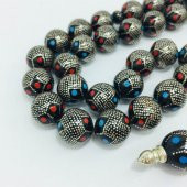 OSMANLI SARAYI YÜSUR GÜMÜŞ FRZ-MRC 14MM TESBİH thumbnail 1