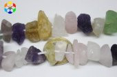 Ametist - Pembe Kuvars - Aventurin - Kristal Kuvars - Sitrin Taşları Karışık Ham Parçalar Dizi thumbnail 4
