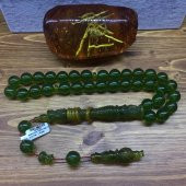 KEHRİBAR SIKMA KHR 13MM YEŞİL TESBİH (3) - 1