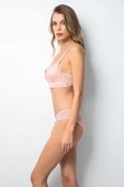 DoReMi Push-Up Dolgulu Geniş Kanatlı Dantelli Sütyen Takım] - 4