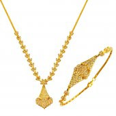 Yaprak Sarı Altın Takı Seti thumbnail 1
