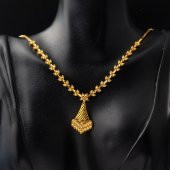 Yaprak Sarı Altın Takı Seti thumbnail 4