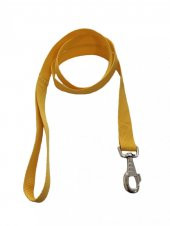 Köpek Gezdirme Kayışı 140 Cm*20 Mm Sarı - 1