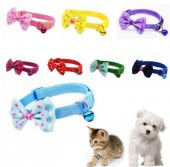 Papyon Tasarımlı Evcil Hayvan Kedi Köpek Tasması - 1