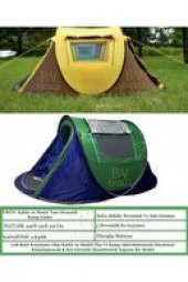 4 Kişilik Kolay Kurulum Havada Açılan Otomatik Kamp Aile Plaj Çadırı (240x150x105) Cm - 1