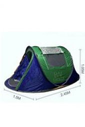 4 Kişilik Kolay Kurulum Havada Açılan Otomatik Kamp Aile Plaj Çadırı (240x150x105) Cm - 3