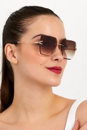 ModaLucci Kadın Kahverengi Güneş Gözlüğü - 1