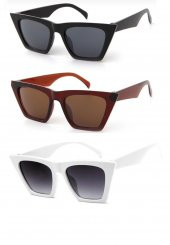 Modalucci 3 Lü Set Kadın Kombin Güneş Gözlüğü - 1