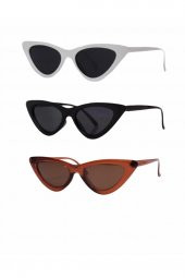 Modalucci 3 Lü Set Unisex Kombin Güneş Gözlüğü - 2