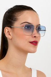 ModaLucci Reynmen Unisex Pilot Model Güneş Gözlüğü Mavi 69014363004572 - 1