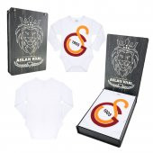 Galatasaray Orijinal Uzun Kol Bebek Body Zıbın Özel Ahşap Kutulu - 1