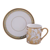 Farrah 6 lı Bone Kahve Fincan Seti - 1