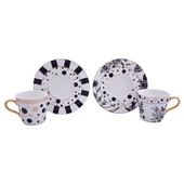 Milana Bone 6 lı Kahve Fincan Seti - 1