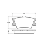 Toyota Camry Sedan 2.4 3.5 2006 2011 Rav 4 III 0986TB3118 ARKA FREN BALATASI BOSCH - 1