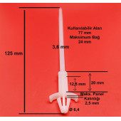 Dübelli Uzun Dübel Kablo Bağı 3.6X125 DKBU_320 1.000 Adet - 3