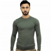 Haki Askeri Termal Microfiber Uzun Kol Tişört- Mikrofiber thumbnail 1