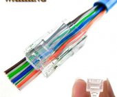 Yeni Nesil EZ Delikli RJ45 Network Jack - 100 Adet - 4