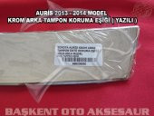 Toyota Auris Krom Arka Tampon Üstü Koruma Eşiği 2013-2014 Paslanmaz Çelik - 3