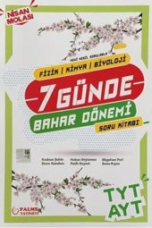 PALME YKS TYT AYT (FKB) 7 GÜNDE BAHAR DÖNEMİ SORU KİTABI *YENİ* - 1