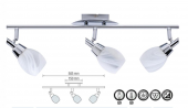 HOROZ  KEMER-3 G9 3x40W KROM CAM TAV.ARMATÜRÜ - 1