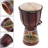 Djembe Davul Darbuka Renkli Afrika El Yapımı 30cm Çocuk Bongo Kongo - 1