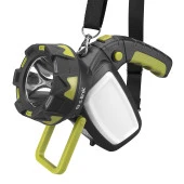 S-link SL-F894 3000mAh Usb Şarjlı Döner Kollu El Feneri 5W 18+18 Beyaz Kırmızı Ledli - 1