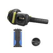 S-link SL-F894 3000mAh Usb Şarjlı Döner Kollu El Feneri 5W 18+18 Beyaz Kırmızı Ledli - 4