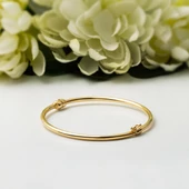 Klasik Boru Kelepçe Altın Bilezik thumbnail 3