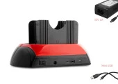 Everest Hdc-385 2.5"-3.5" Ide Sata Usb 2.0 Harddisk Hdd Kutusu + Kart Okuyusu + Docking Statıon - 2