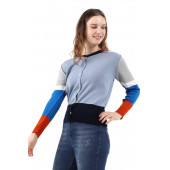 Solo Kadın Yıldız Hot Fixed Triko Örme Hırka A21A017-3 - 4