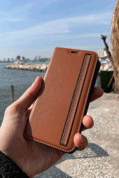 IPhone 11 ETB Cüzdan Kapaklı Stantlı Suni Deri Kılıf - 4