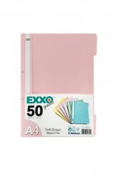 EXXO TELLI DOSYA SEFTALI PASTEL 50 LI - 1
