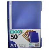 EXXO TELLI DOSYA METALIK SAKS MAVISI 50 LI - 1