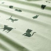 Tek Kişilik Çocuk Nevresim Takımı MeridyenDukkan Su Yeşili-150x200/50x60 Cm-Çarşafsız - 4