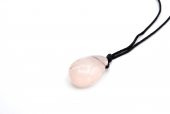 HAKİKİ ASANSÖR MODEL DOĞAL PEMBE KUVARS KOLYE UCU 1.KALİTE 001 - 1