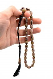 USTA İŞİ SİSTEMLİ BEYZİ KESİM HARELİ BEJ SIKMA KEHRİBAR TESBİH 081 thumbnail 4