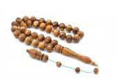 USTA İŞİ SİSTEMLİ KÜRE KESİM ÖD AĞACI TESBİH İRİ BOY - 2