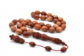 USTA İŞİ SİSTEMLİ BEYZİ KESİM KEÇİBOYNUZU AĞACI TESBİH İRİ BOY - 1