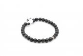 PANDA TASARIM DOĞAL RAİNBOW OBSİDYEN BİLEKLİK 1.KALİTE 6 MM - 2