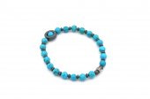 DOĞAL TURKUAZ VE HEMATİT TAŞI BİLEKLİK 001 thumbnail 2